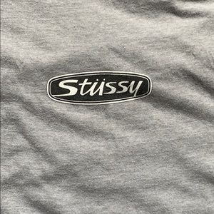 Grey stussy tee